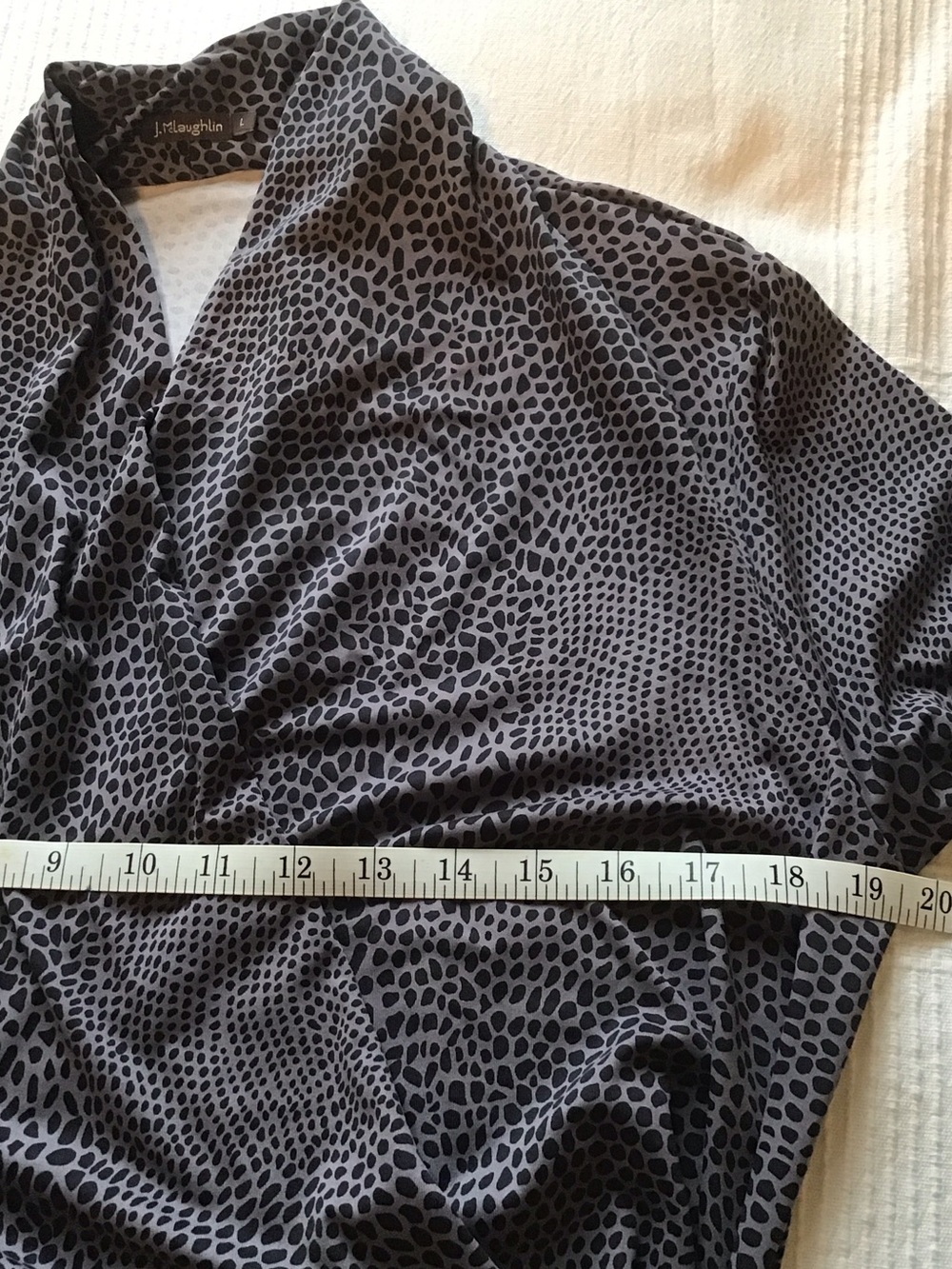J. McLaughlin V-neck Long Sleeve Wrap Dress - Picture 5 of 6
